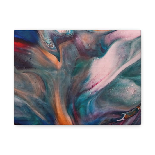Colorful Abstract Canvas Wall Art, Matte Stretched 1.25", Modern Home Decor, Living Room Artwork, Gift for Art Lovers