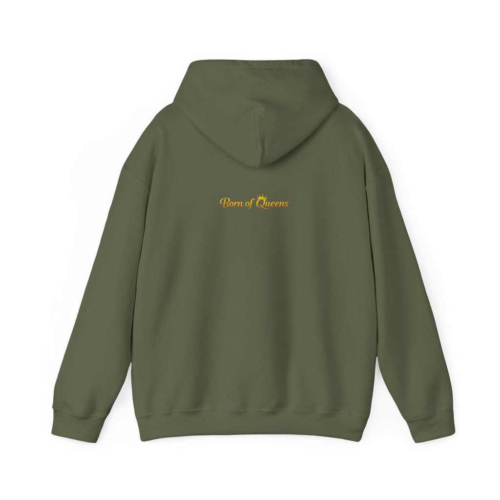 Queen Life script hoodie | Born of Queens back print