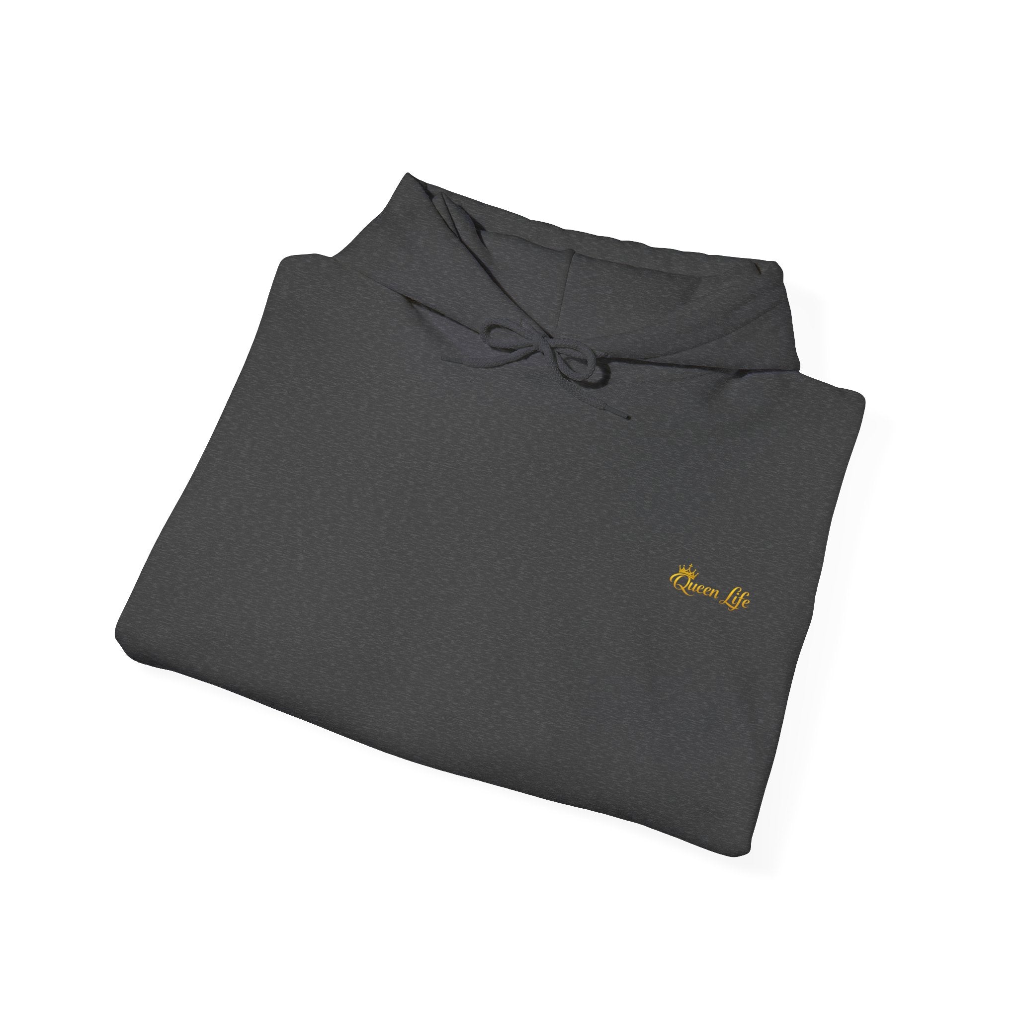 Queen Life script hoodie | Born of Queens back print