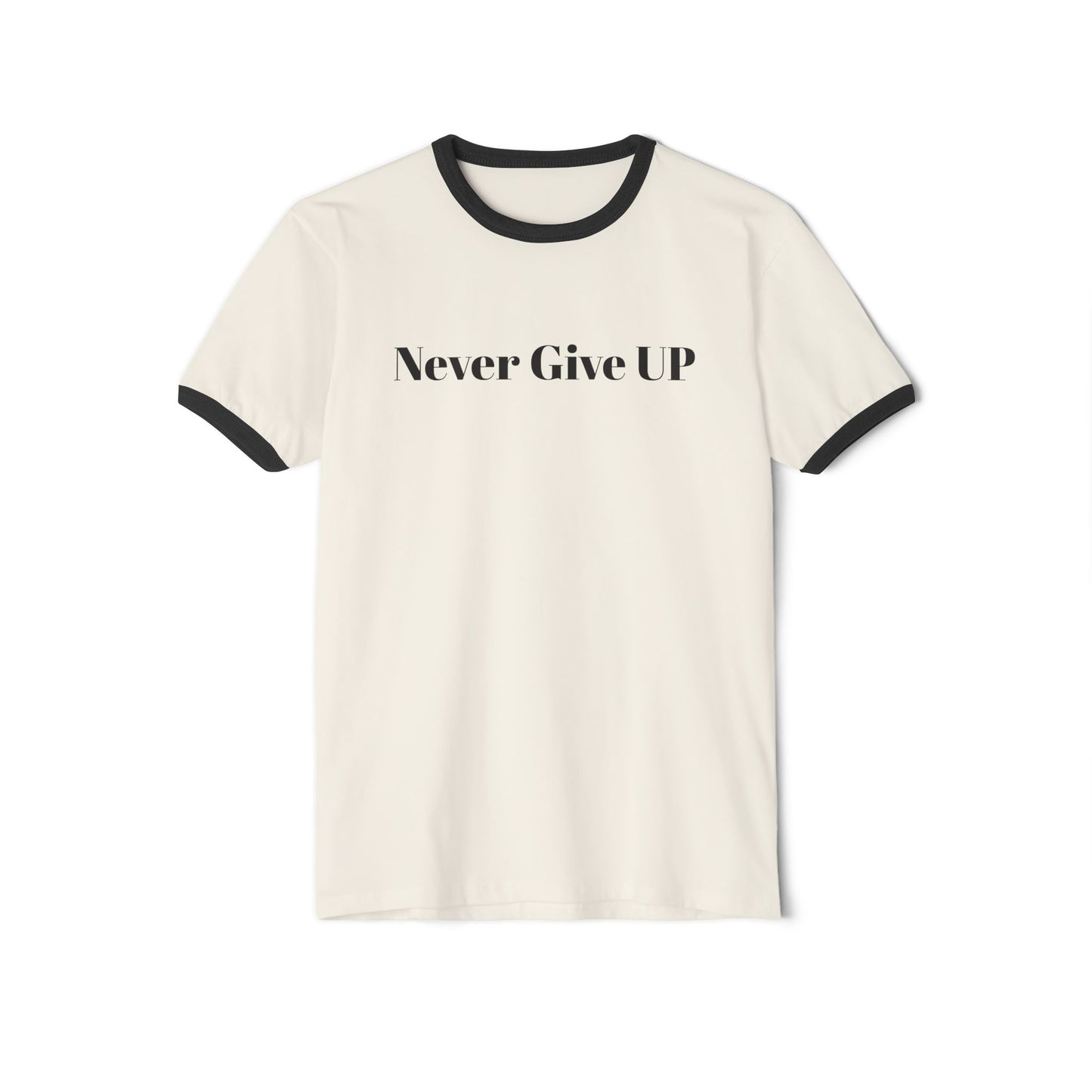 Never Give UP Unisex Cotton Ringer T-Shirt, Motivational Tee, Inspirational Gift, Casual Wear, Encouragement Apparel, Positive Vibes [...]