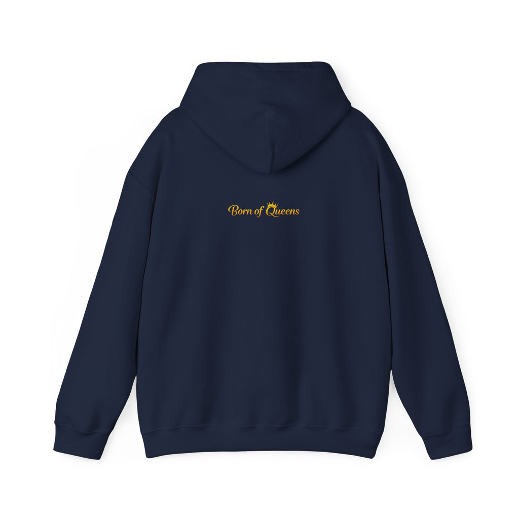 Queen Life script hoodie | Born of Queens back print