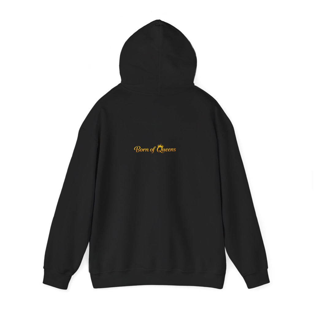 Queen Life script hoodie | Born of Queens back print