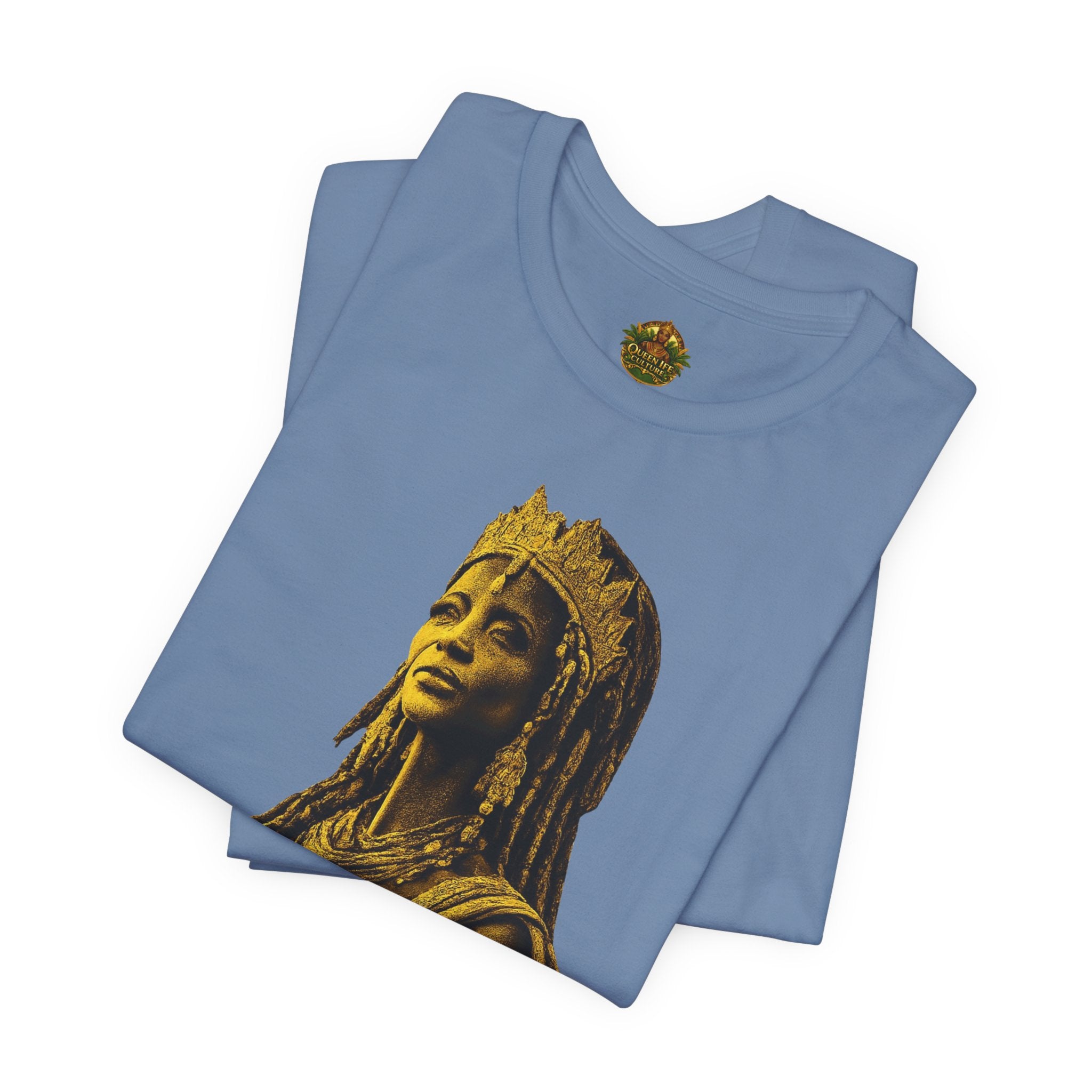 Queen Ife Culture T‑Shirt — 'I Don't Beg for Respect, I Wear It' Royal Graphic Tee