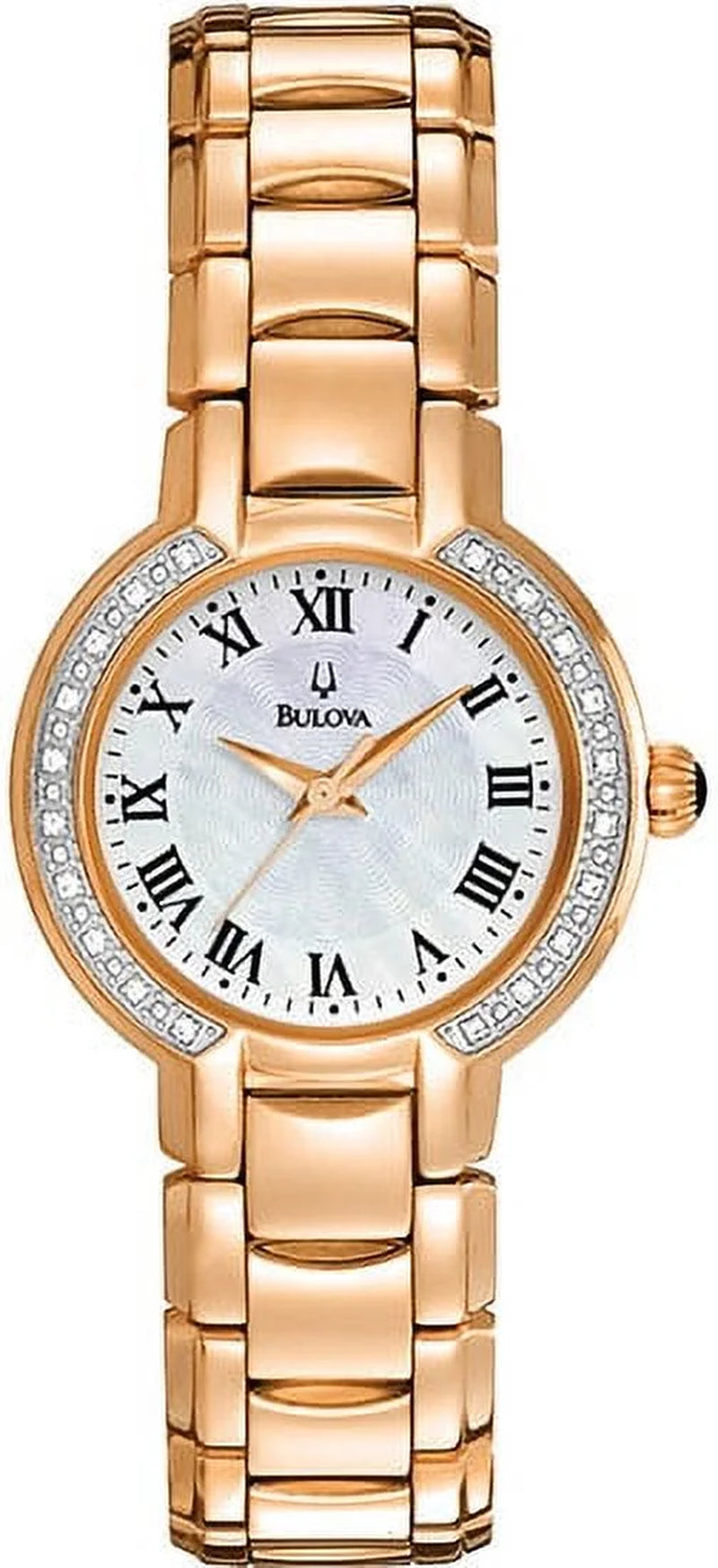 Rose Gold-Tone Diamond Ladies Watch 98R156