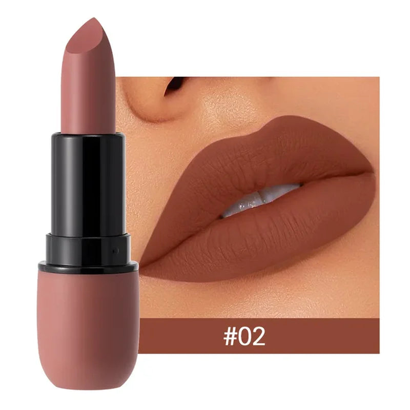 6 Colors Sexy Matte Lipstick Waterproof Long Lasting Color Rendering Non-Stick Velvet Lips Liner Pencil Woman Makeup Cosmetics