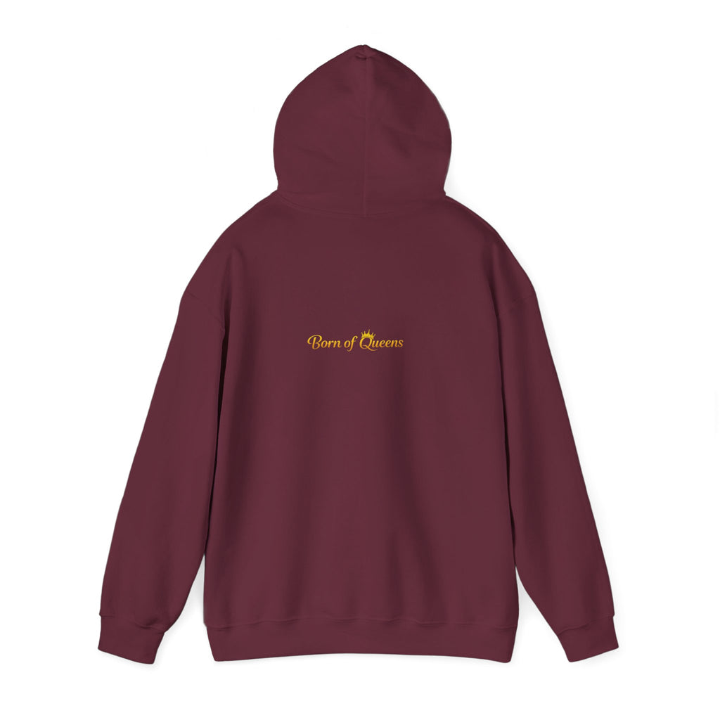 Queen Life script hoodie | Born of Queens back print