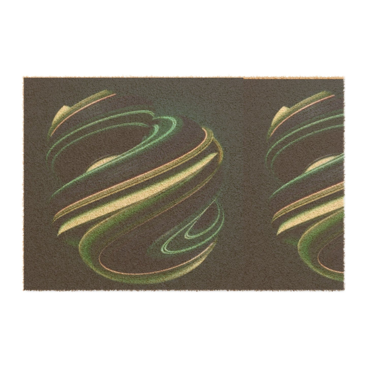 Elegant Swirl Doormat | Modern Entryway Decor, Outdoor Welcome Mat, Unique Housewarming Gift, Artistic Floor Mat, Entrance Rug