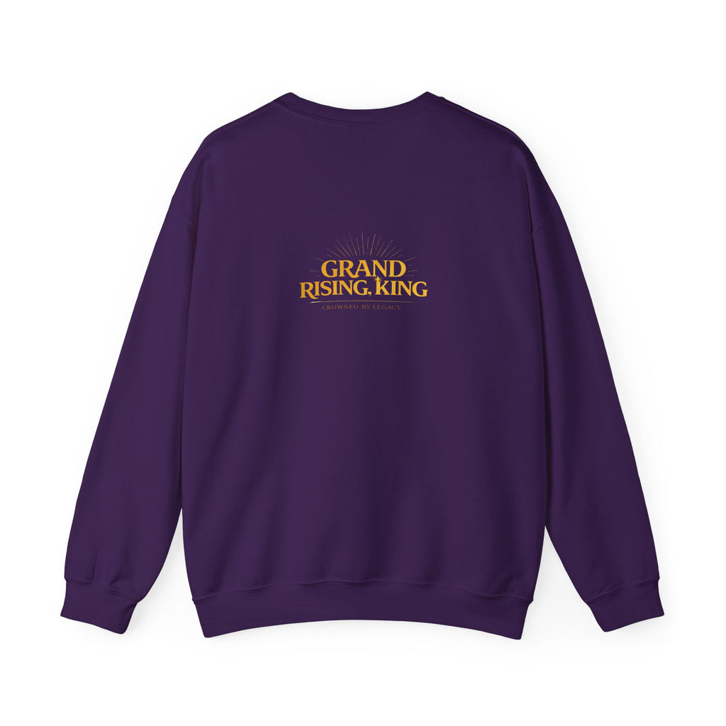 Embroidered Beaded Crown Crewneck Sweatshirt