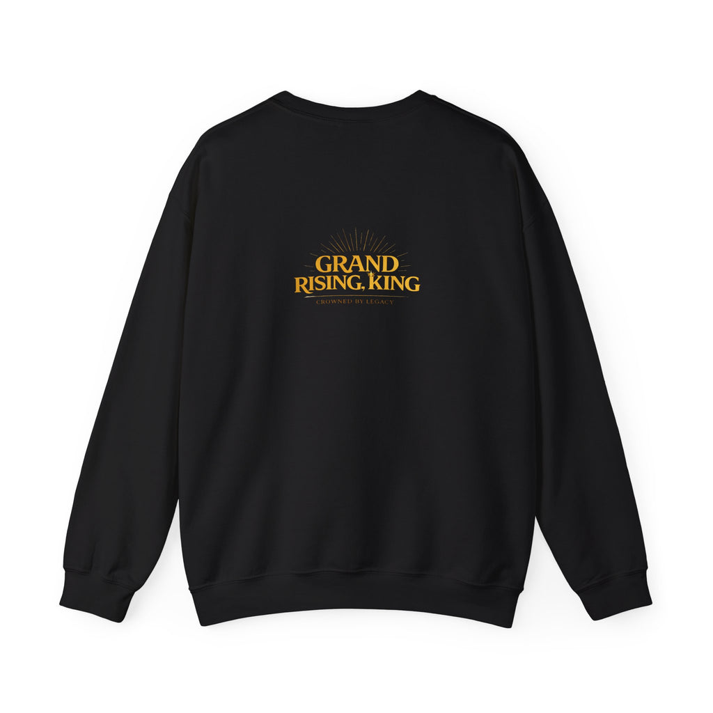 Embroidered Beaded Crown Crewneck Sweatshirt
