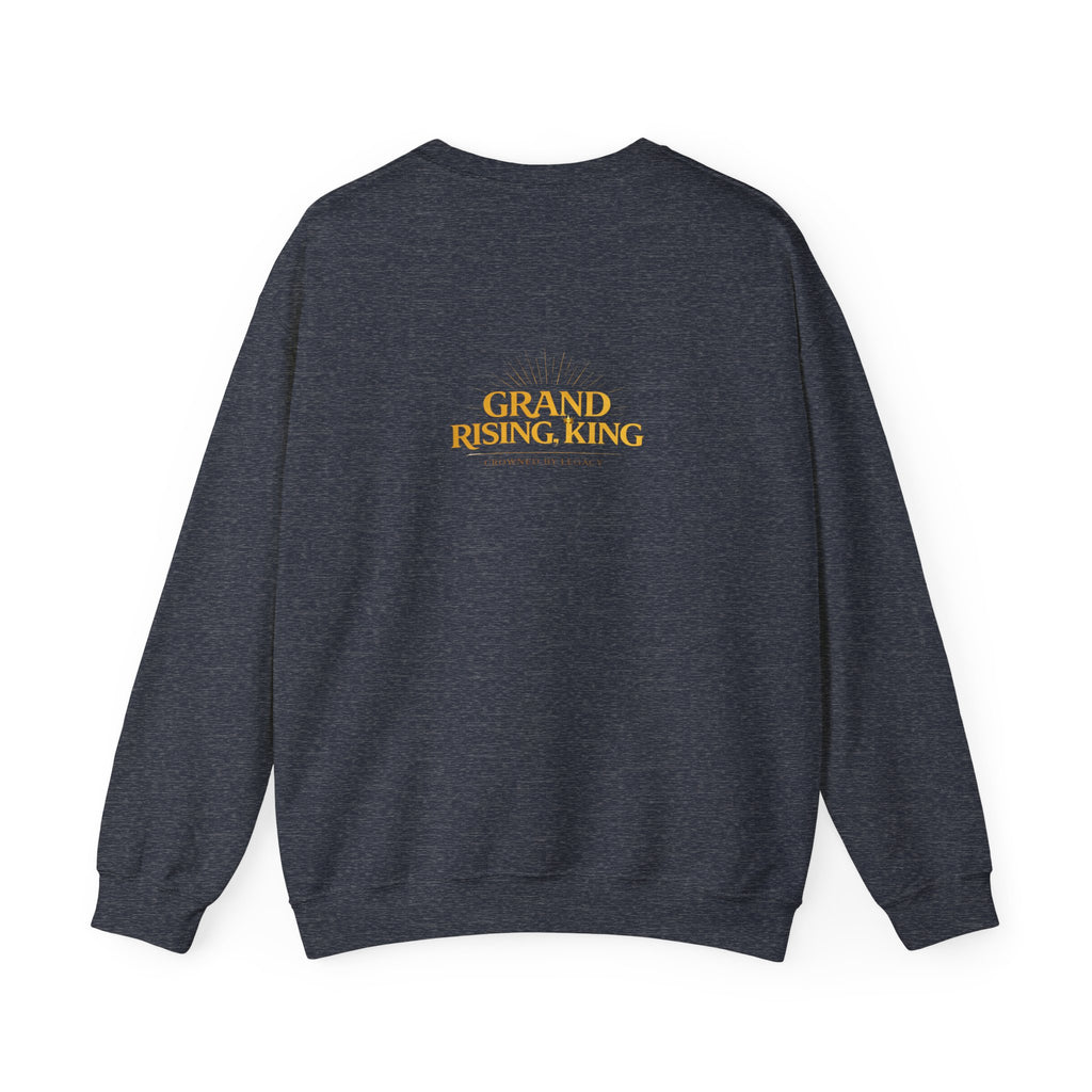 Embroidered Beaded Crown Crewneck Sweatshirt