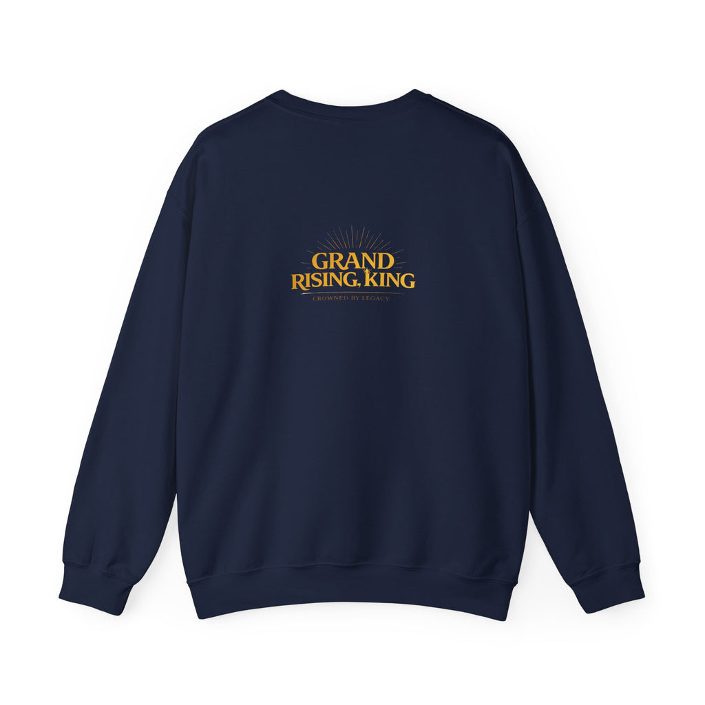 Embroidered Beaded Crown Crewneck Sweatshirt