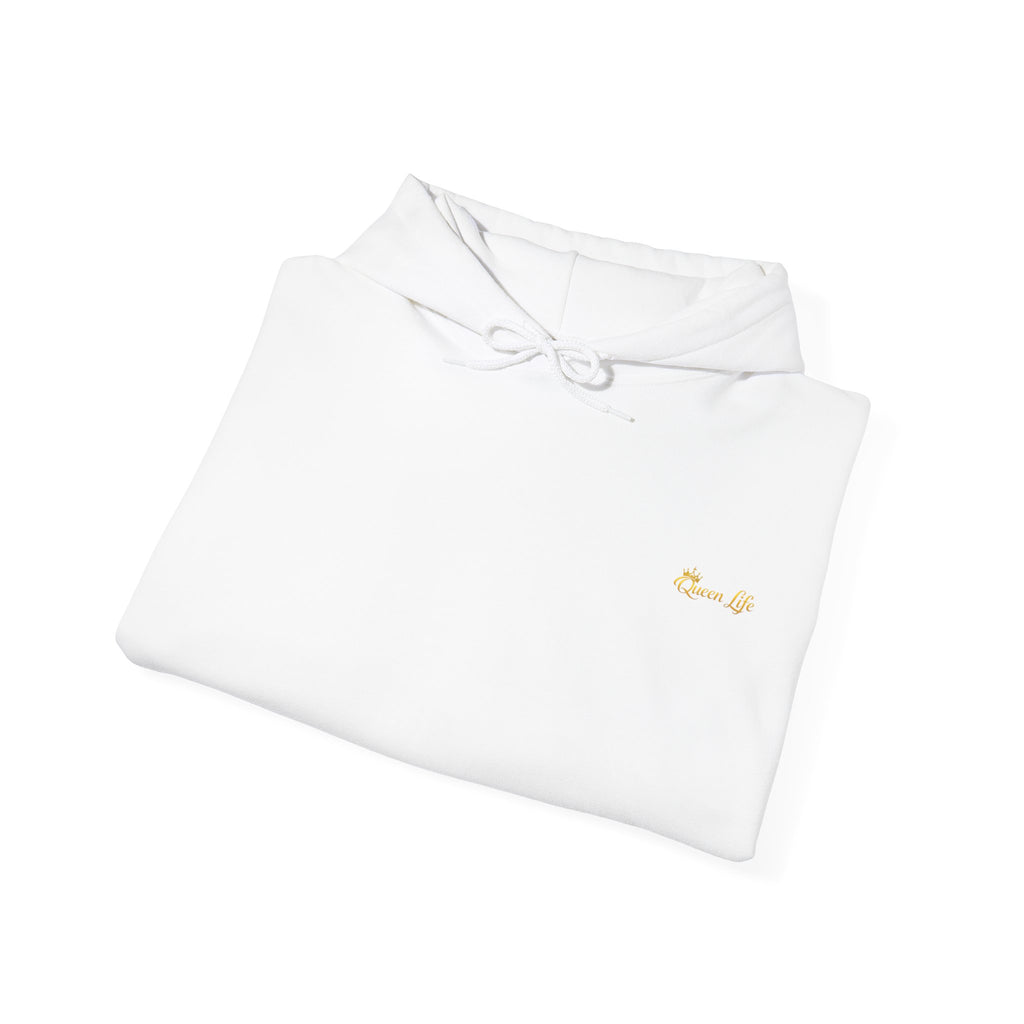 Queen Life script hoodie | Born of Queens back print