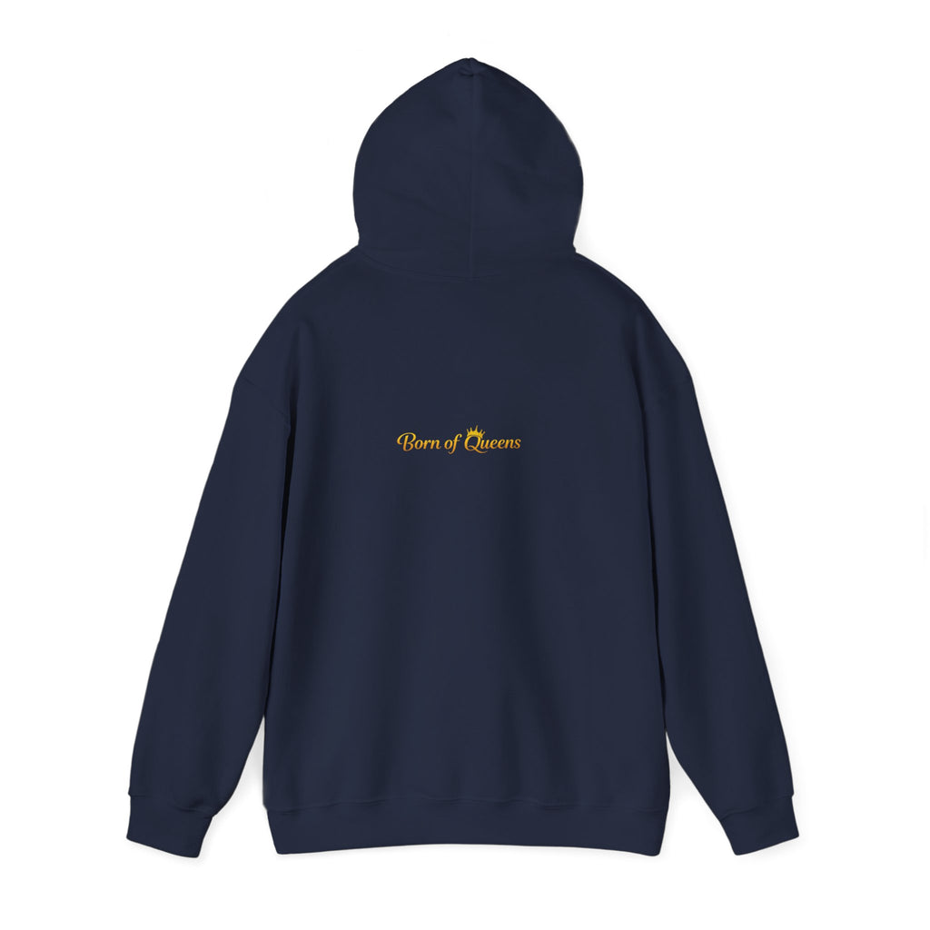Queen Life script hoodie | Born of Queens back print