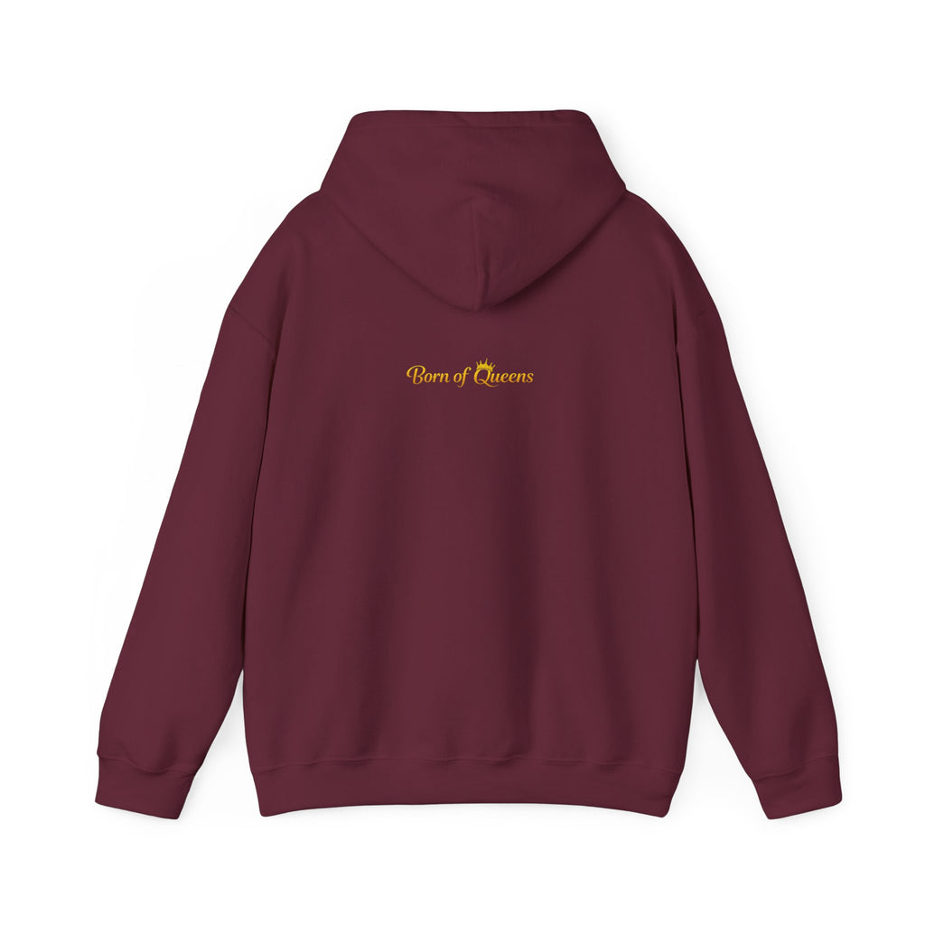 Queen Life script hoodie | Born of Queens back print