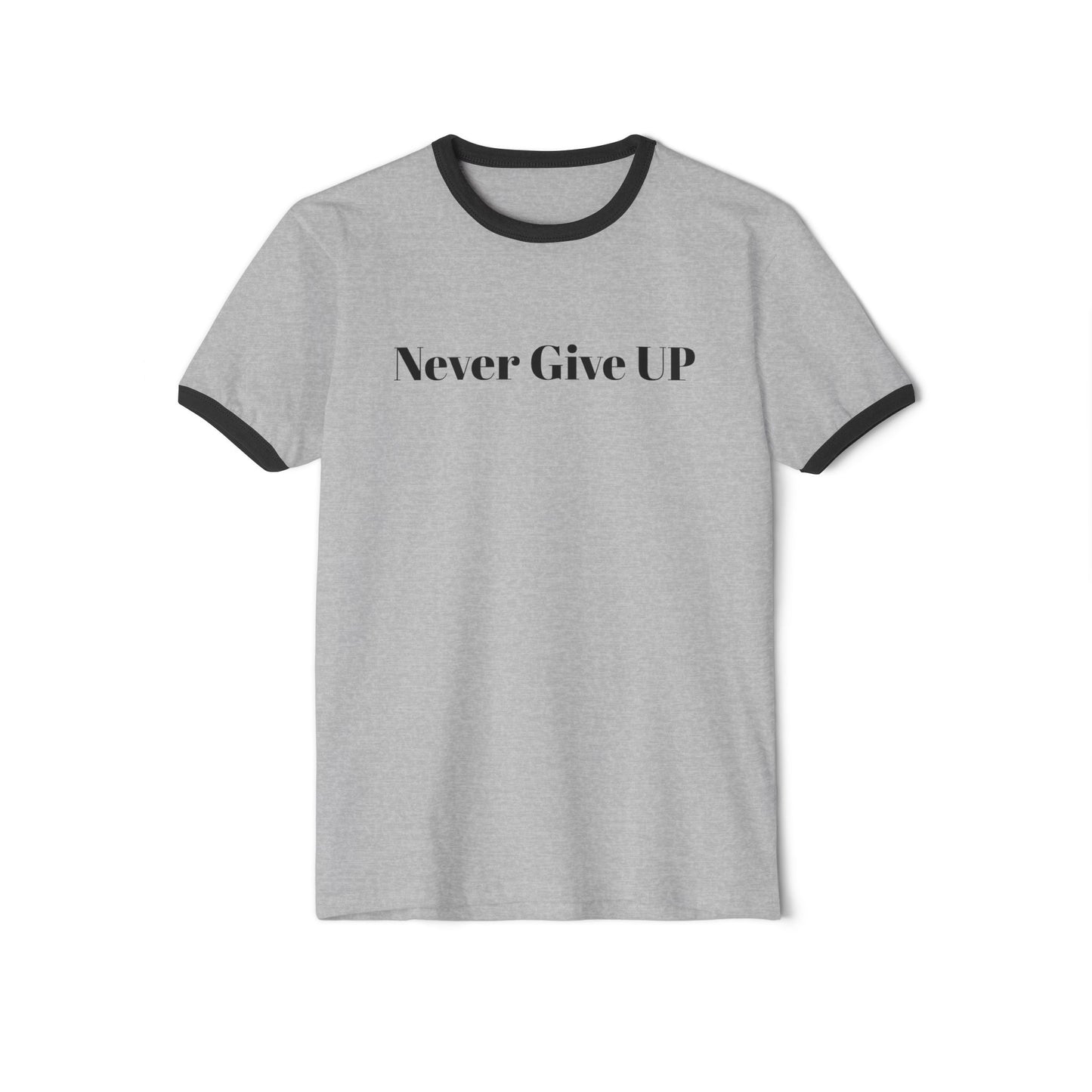Never Give UP Unisex Cotton Ringer T-Shirt, Motivational Tee, Inspirational Gift, Casual Wear, Encouragement Apparel, Positive Vibes [...]