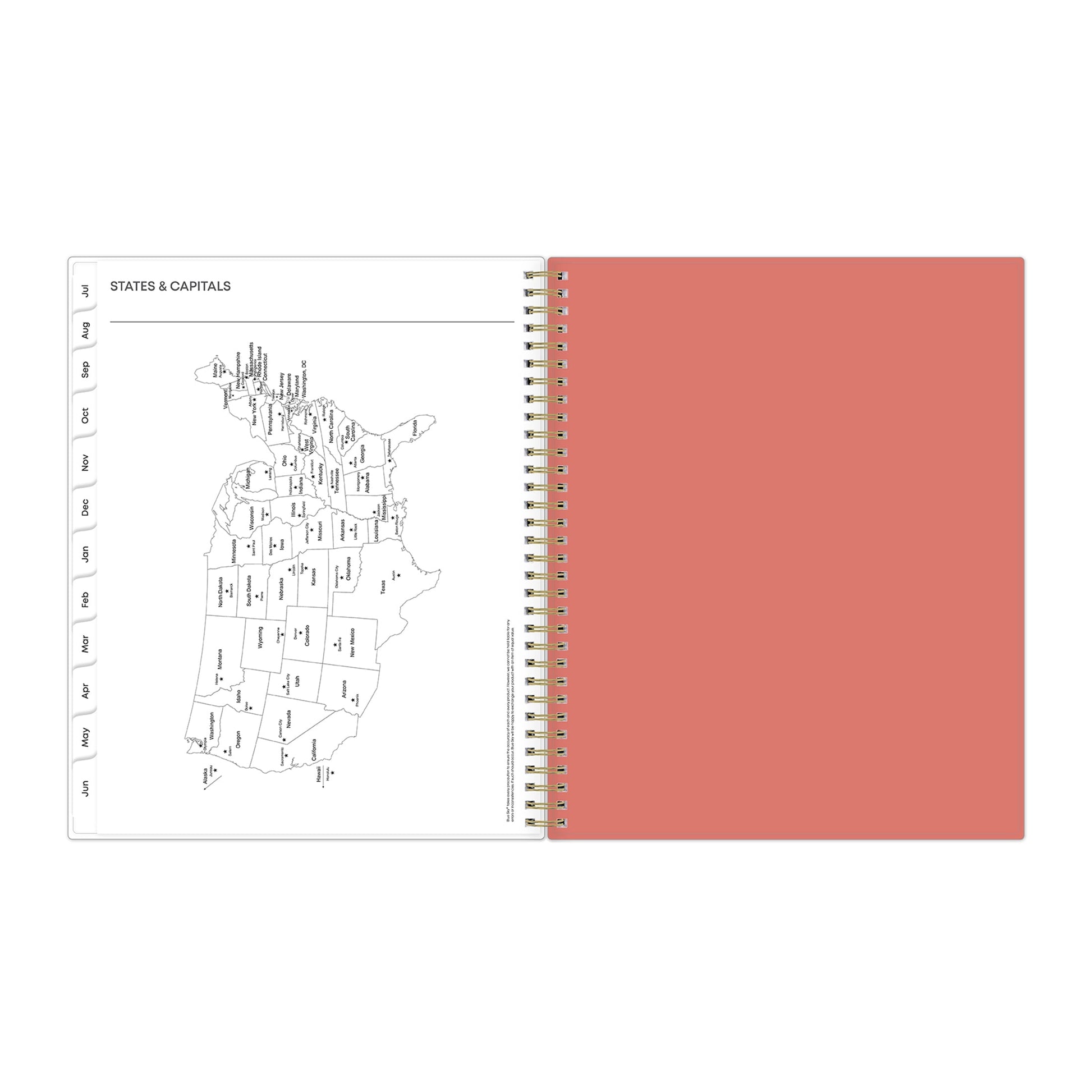 2024-2025 Weekly Monthly Planner, 8.5X11, , Cali Pink