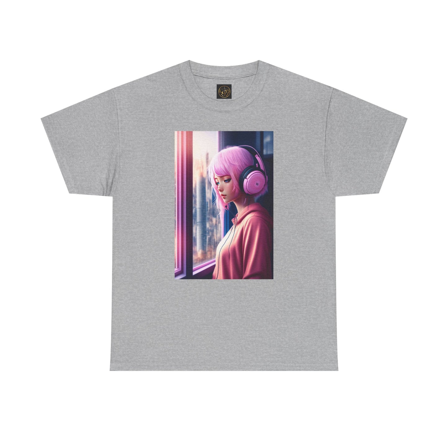 Melancholic Vibes Unisex Heavy Cotton Tee, Aesthetic Shirt, Music Lover Gift, Casual Wear, Home Lounge Tee