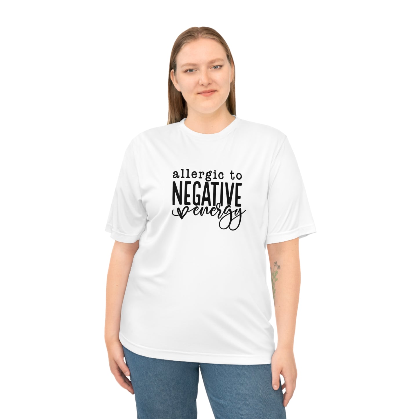 Negative Energy Allergic Unisex Performance T-shirt