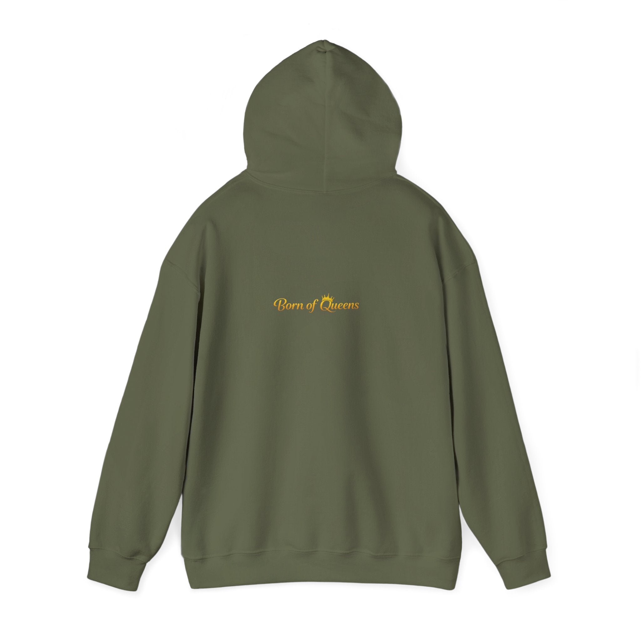 Queen Life script hoodie | Born of Queens back print