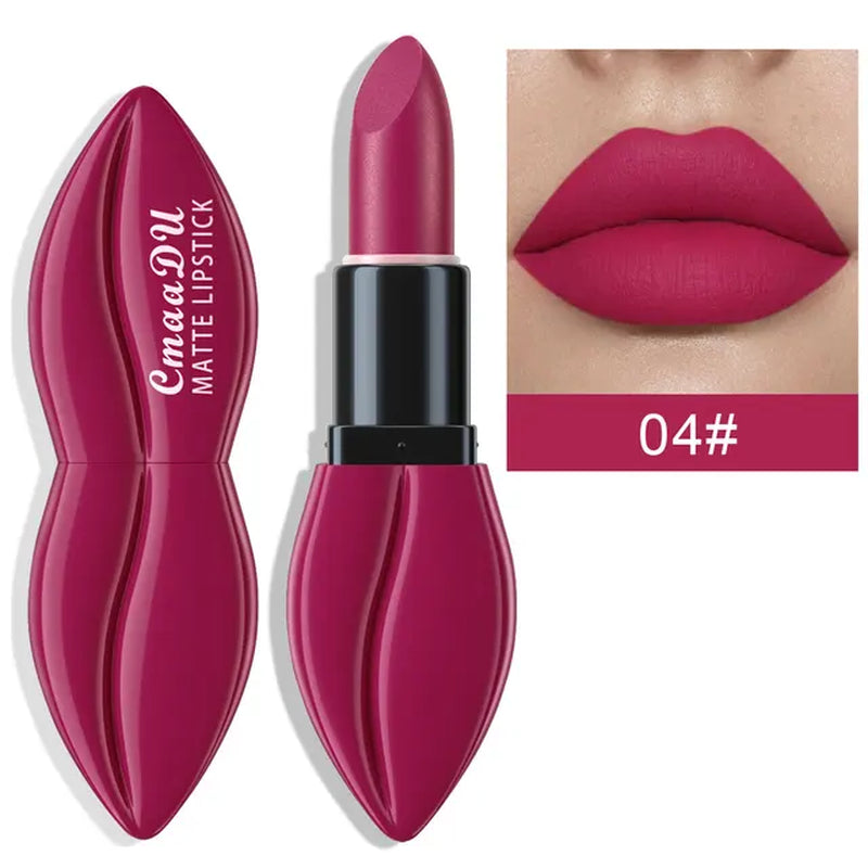 10 Colors Waterproof Big Mouth Nude Matte Lipsticks Long Lasting Lip Stick Not Fading Sexy Red Velvet Lipstick Makeup Cosmetic